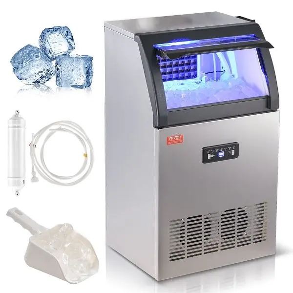 VEVOR Commercial Ice Maker, Number Ice Tray 55 Items, QSYYTSFBZBJQPC2HMV1