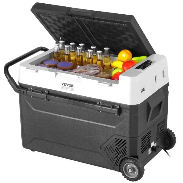 VEVOR Contemporary Travel-friendly Car Refrigerator Freezer Compressor 60 L Single Zone Car Home, GLCZBXX60LDMMRJBPV1