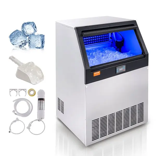VEVOR Convertible Commercial Ice Maker, 90 Ice Cubes, SYYTSFBZBJ20XJOF4V1