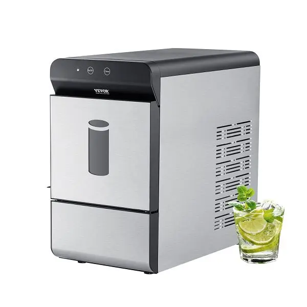 VEVOR Countertop Ice Maker, 37lbs 24Hrs, JJBTMSZB37LBSQ39LV1