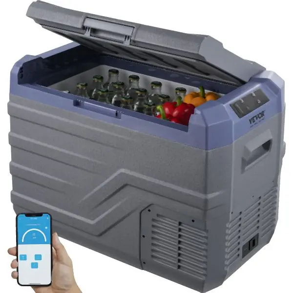 VEVOR Precision Travel-friendly Car Refrigerator Freezer Compressor 37 L Single Zone Car Home, WLCZBXX40LDQ8NAQCV1