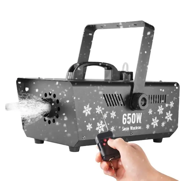 VEVOR Slim Snow Machine 650W Handheld Hanging Snow Making Machine Holidays, XHJXP650WSCXFCSMBV5
