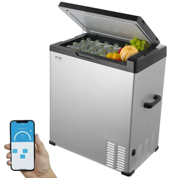 VEVOR Travel-friendly Car Refrigerator Freezer Compressor 70 L Single Zone Car Home, WLCZBXX75LDQVI9L3V1