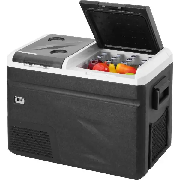 VEVOR Travel-friendly Car Refrigerator Freezer Ice Making Function 38QT Dual Zone, GLCZBXX36LSMHIW4ZV1