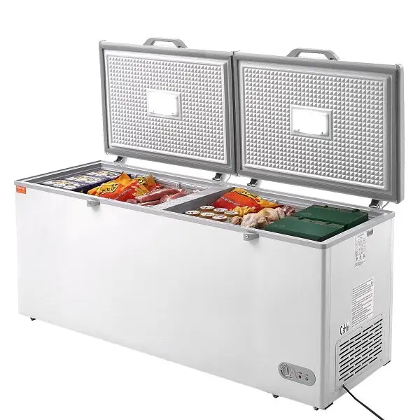 VEVOR Versatile Chest Freezer, 19.8 Cu.ft / 561 L Large Deep Freezer Split Top Double Locking Lids, JYLJ198CFTBSTD54HV1
