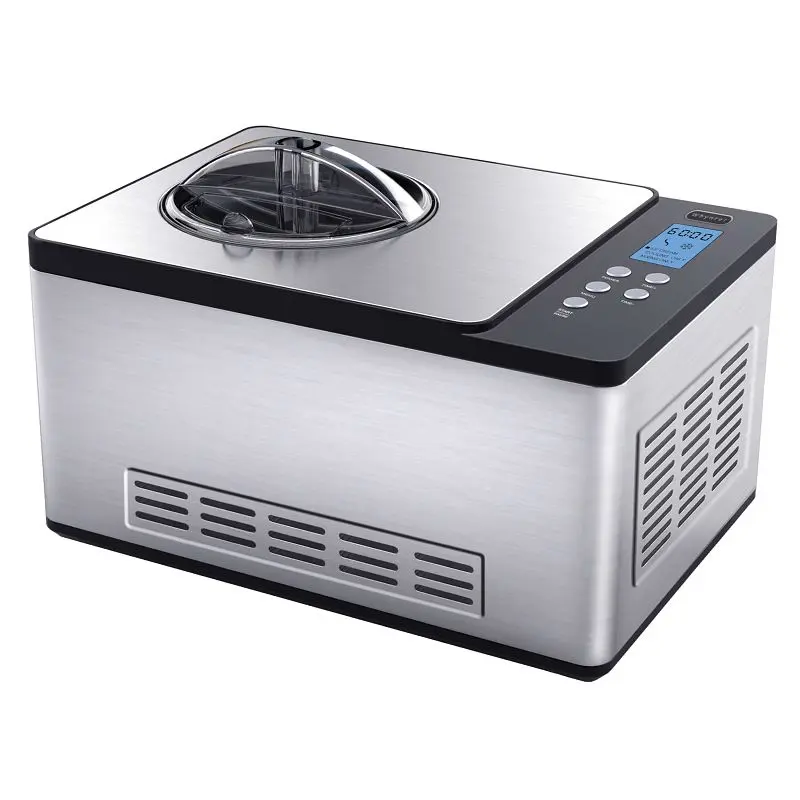 Whynter Chemical-Resistant Ice Cream Maker, 2.1 Quart Plug Capacity, Stainless Steel, ICM-200LS