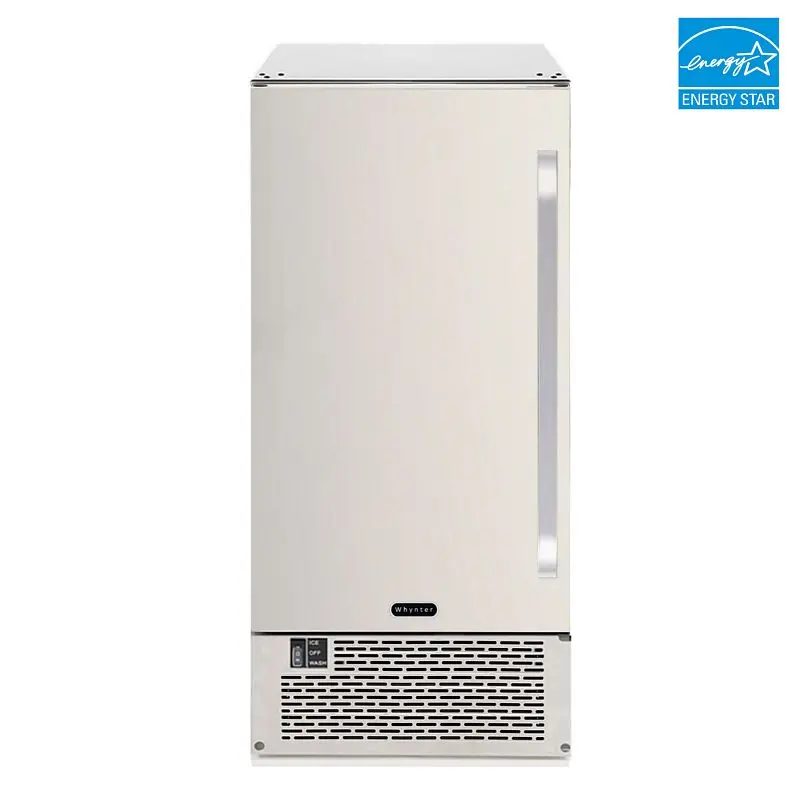 Whynter Constructed-/Freestanding Ice Maker, 50lb capacity, Clear Ice Cube, UIM-502SS