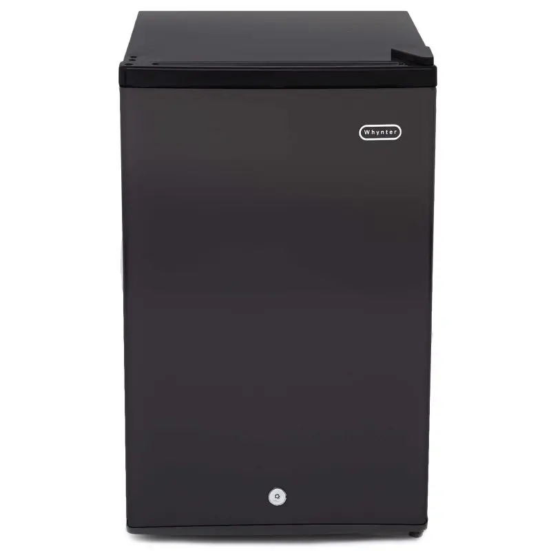 Whynter Energy Star 3.0 cu. ft. Upright Freezer Lock, Carbon Black, CUF-301BK
