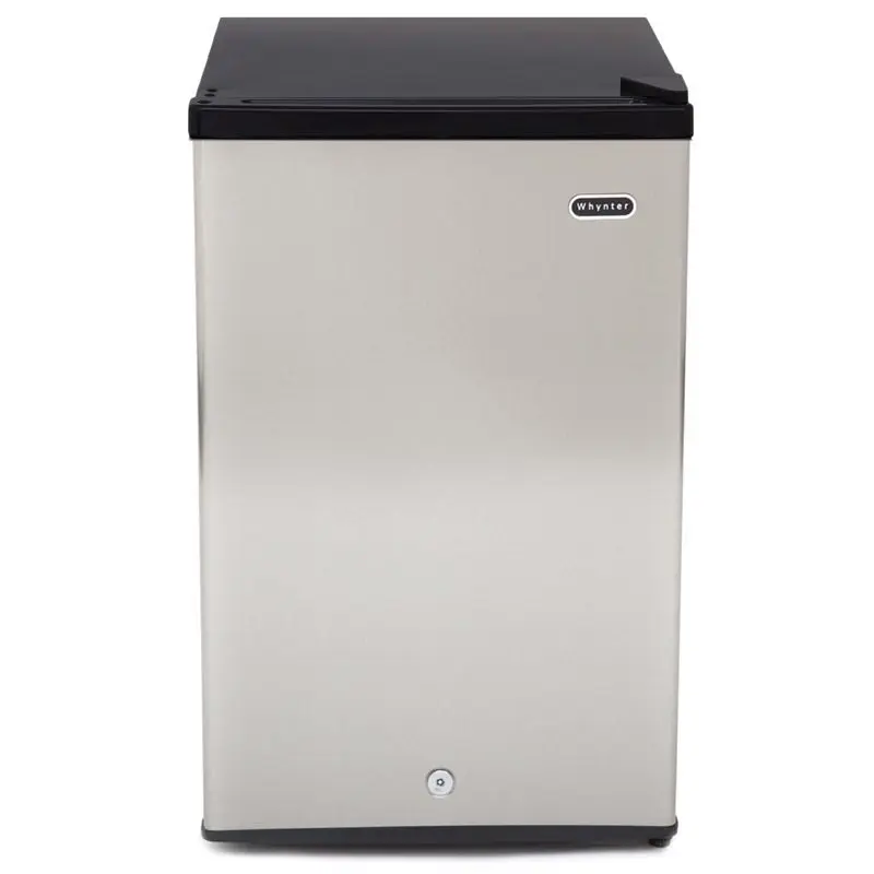 Whynter Energy Star 3.0 cu. ft. Upright Freezer Lock, Stainless Steel, CUF-301SS