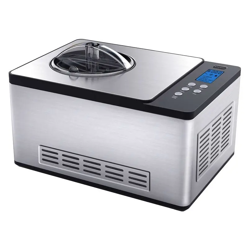 Whynter Ice Cream Maker, 2 Quart Dome Capacity Stainless Steel Bowl & Yogurt Function Stainess Steel, ICM-220SSY