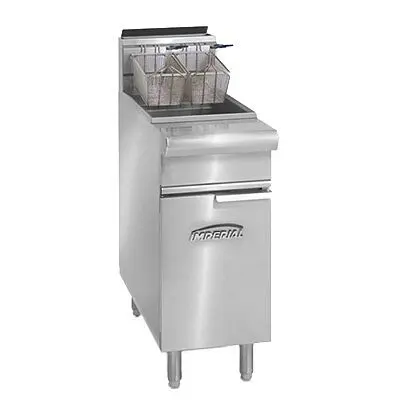 Imperial Adaptable Range Match Fryer, gas, floor model, 50pounds capacity, tube fired burners, IRF-50
