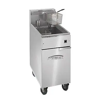 Imperial Fryer, electric, 50pounds capacity, snap action thermostat, tilt-up electrical elements, IFS-50-EU