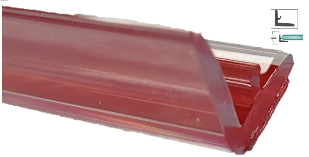 ISLPS1C Replacement Clear Synthetic L-Shaped Vinyl Double Side Tape 95"