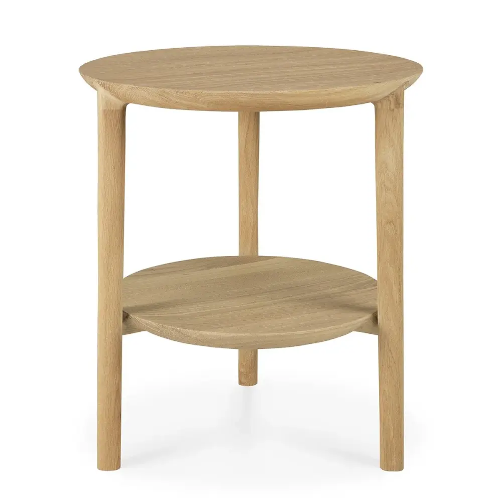 Bok Round Side Table - Oak