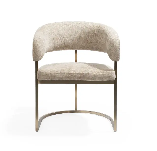 Clemont Dining Chair - Taupe Storage Compartment