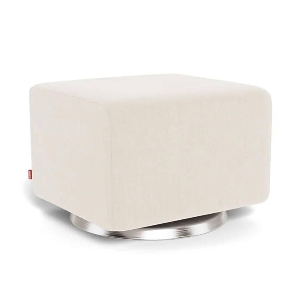 Como Ottoman - Dune / Chromed Scandinavian Designer