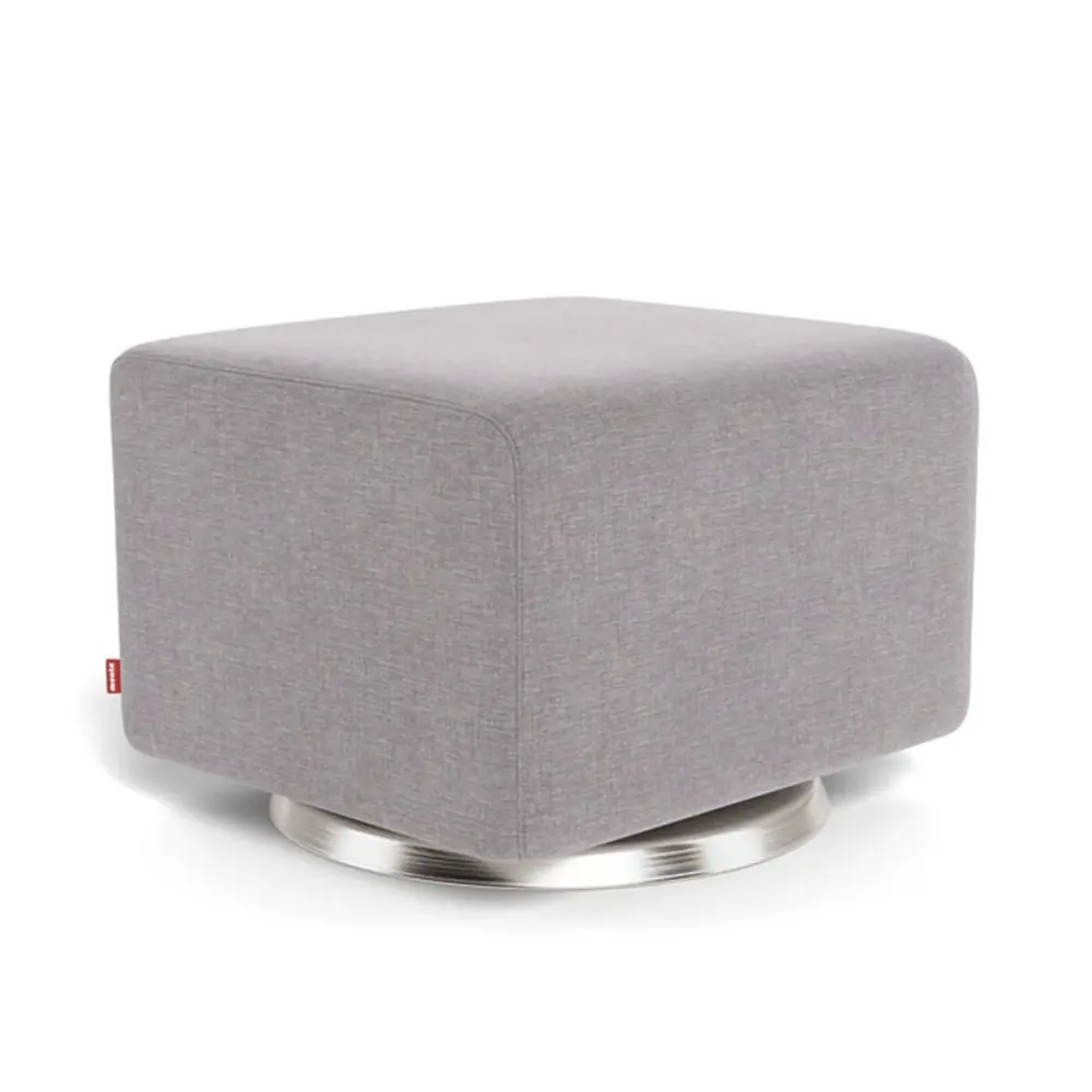 Como Ottoman - Pebble Grey / Metal
