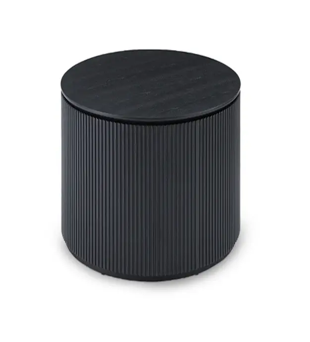 Costine Round Side Table - Onyx