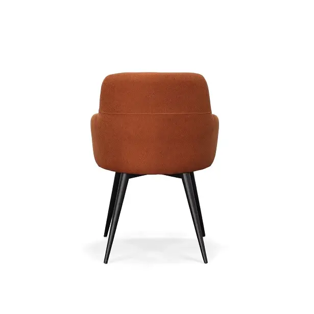 Ergonomic Office Modrest Scranton - Modern Coral & Black Dining Chair