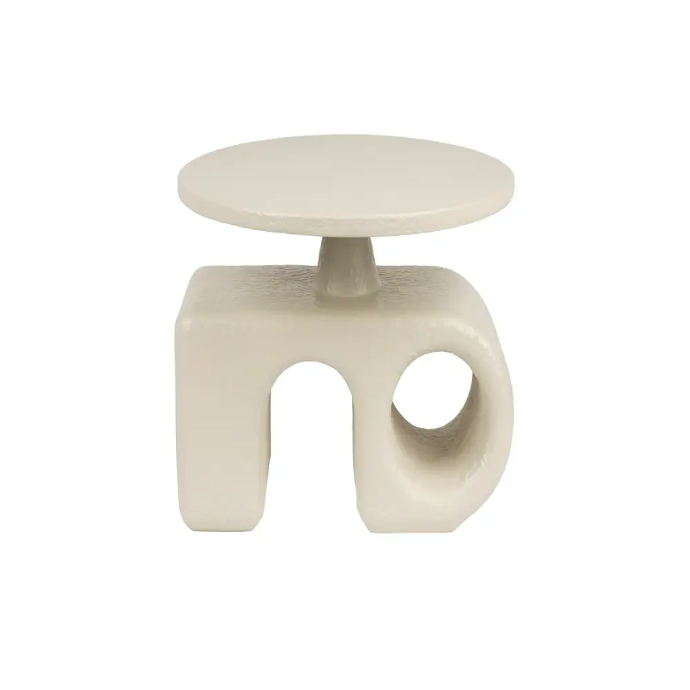 Hermit Round Side Table - Taupe