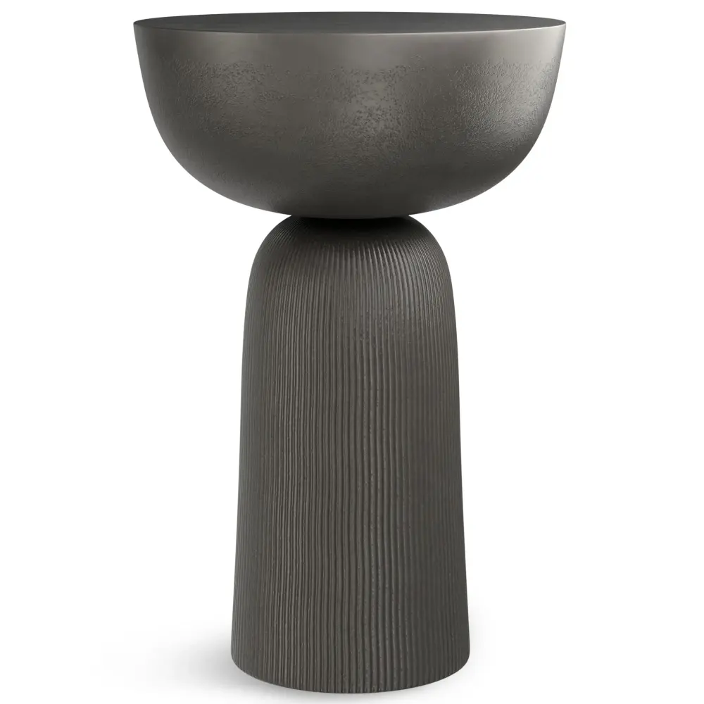 Hughes - Cast Aluminum Side Table - Midnight