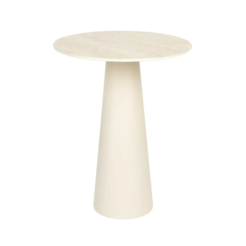 Joya Low Round Side Table - Buff