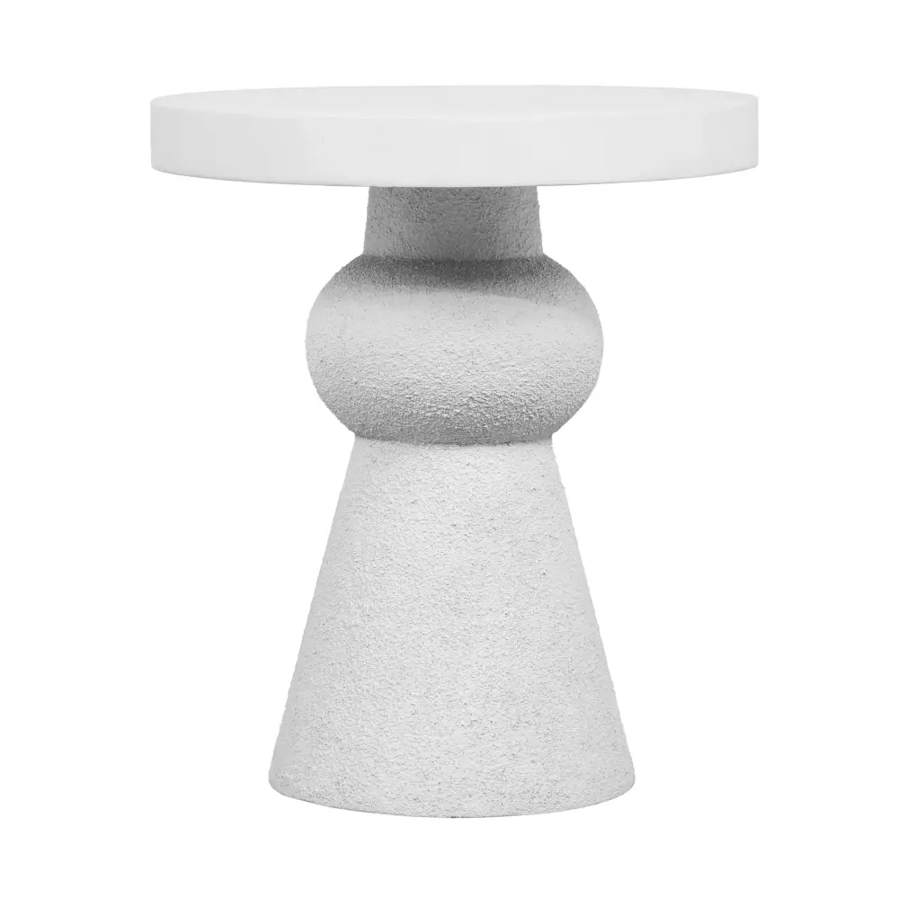 Lupita White Side Table - UK