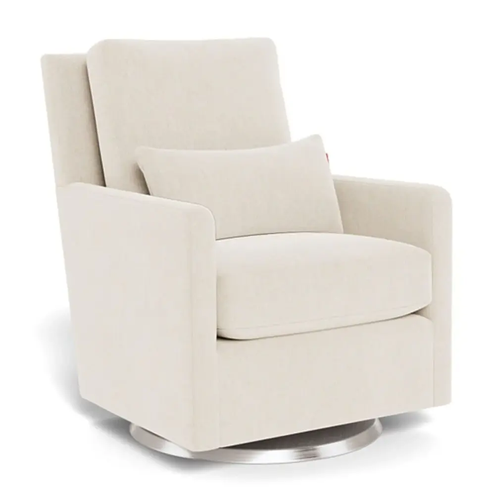 Mid-Century Como Rocking and Rotate Armchair - Dune / Steel