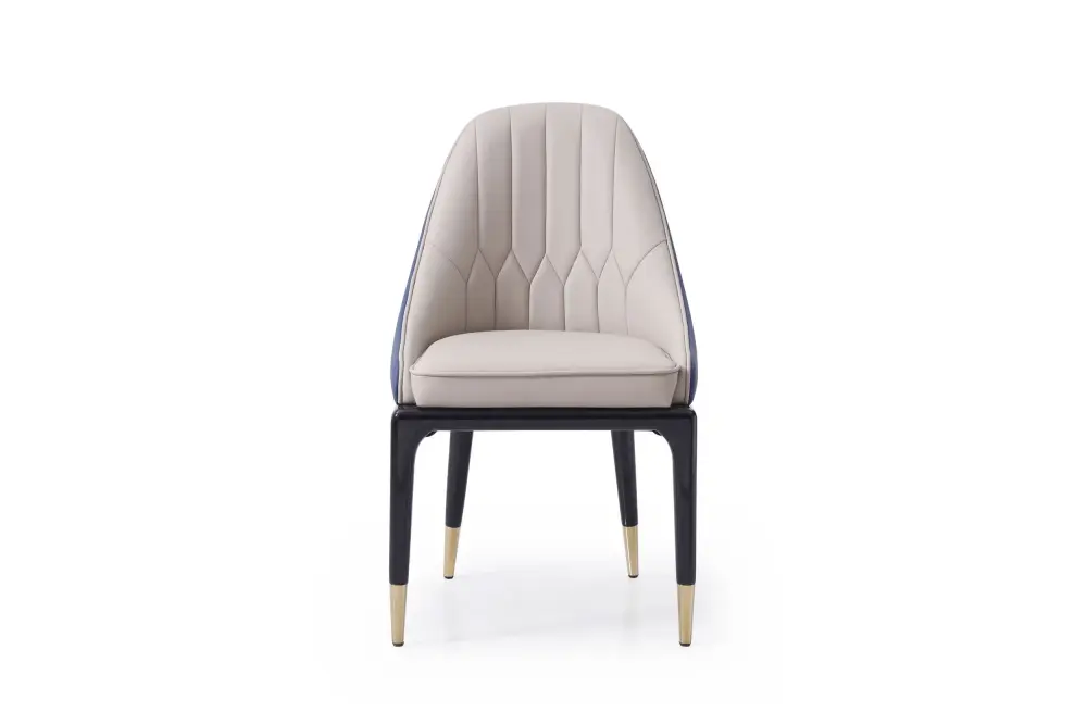 Modrest Marco - Cutting-edge Glam Beige & Blue Dining Chair Assembly Tools