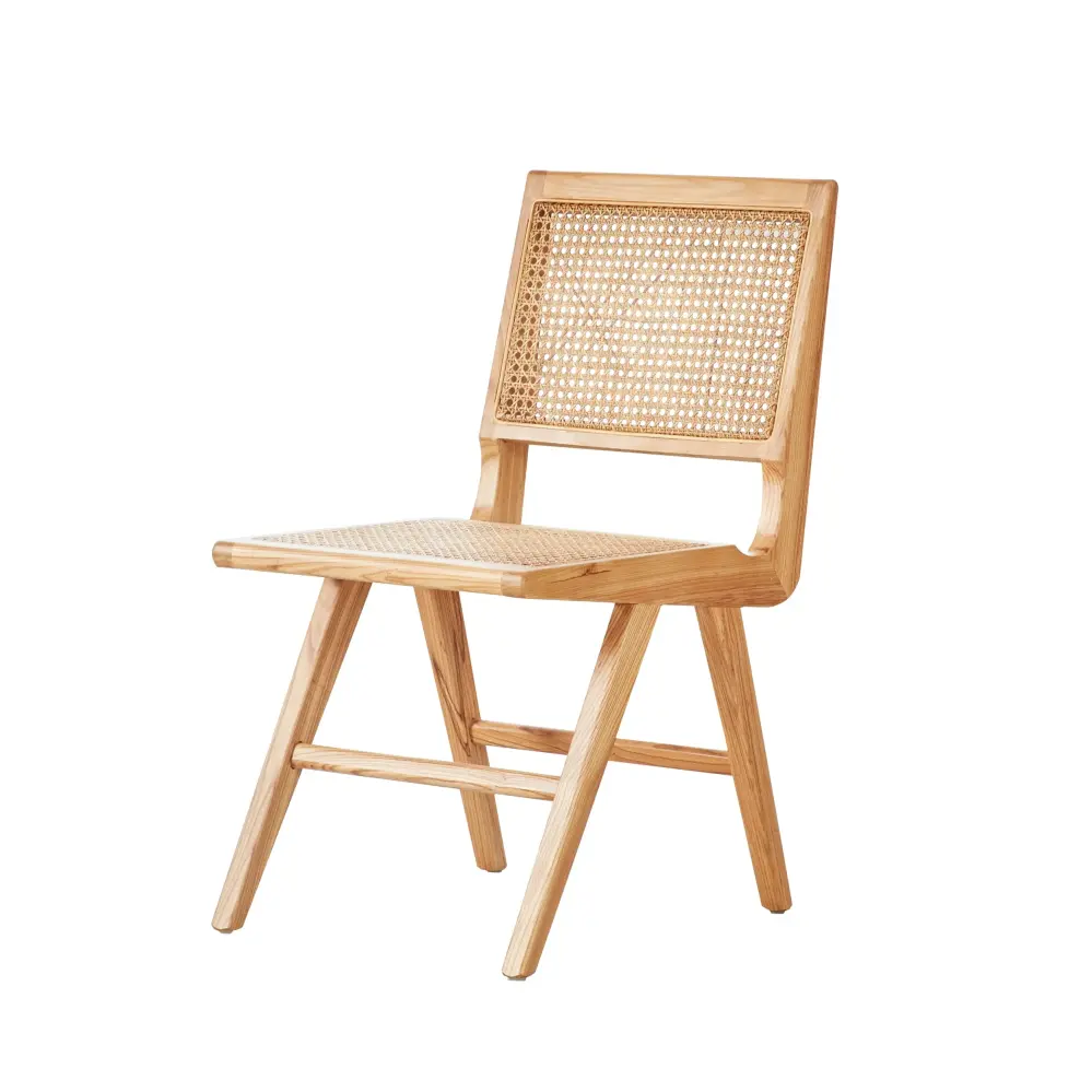 Retro Dining chair Oak/Wicker- Ruben