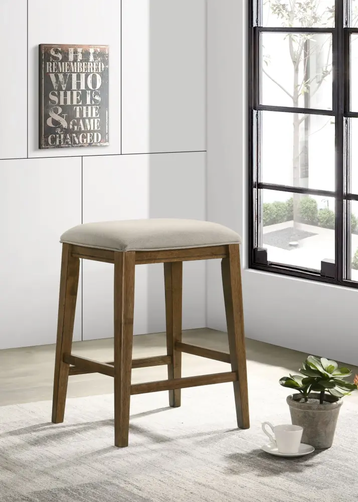Sasha - 17" Counter Height Stool Upholstered Seat