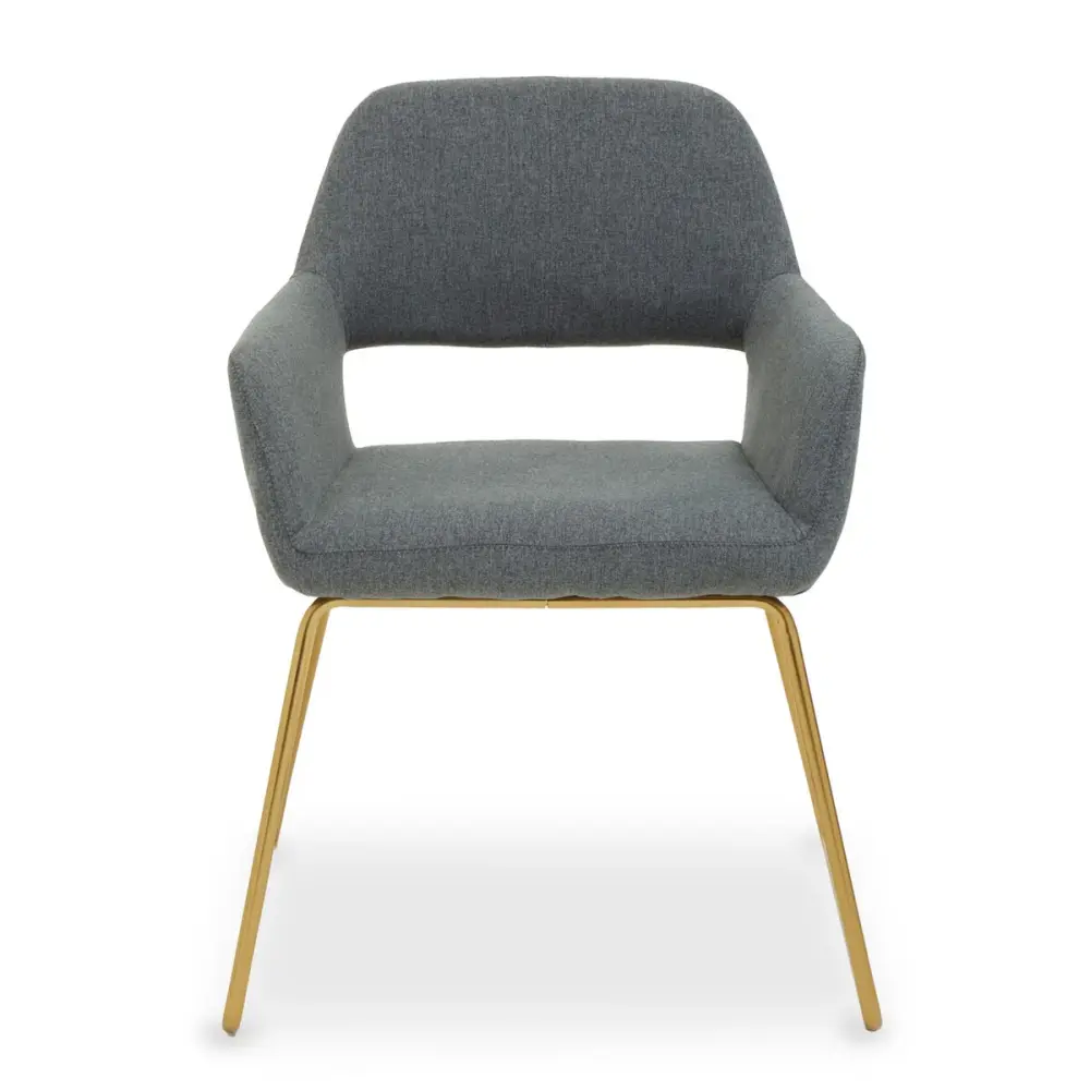 Stockholm Dining Chair - Grey & Golden Tools Included