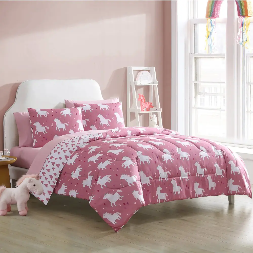 Twin Comforter Adjust - Unicorns
