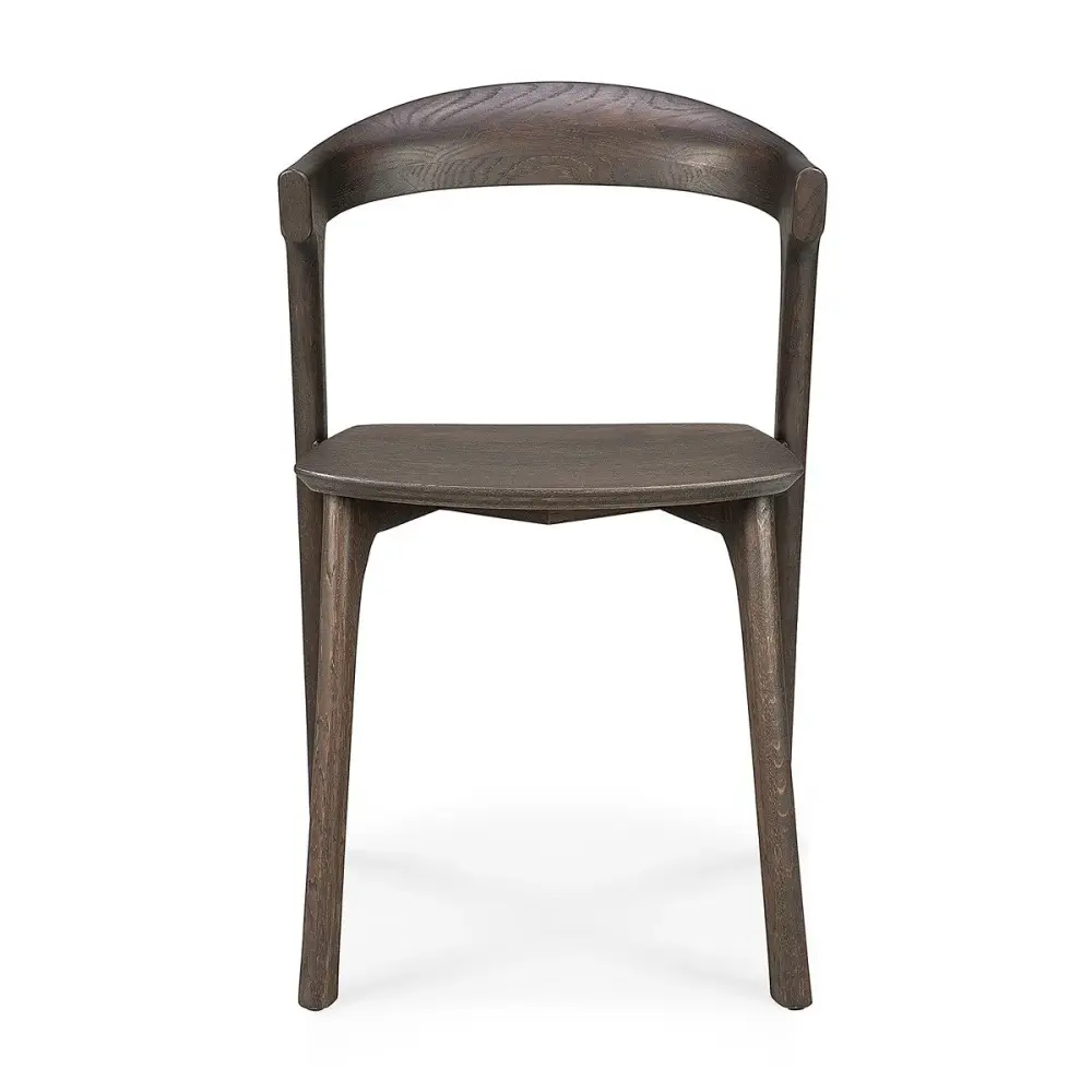 Upholstered Bok Dining Chair - Varnished Cocoa Oak