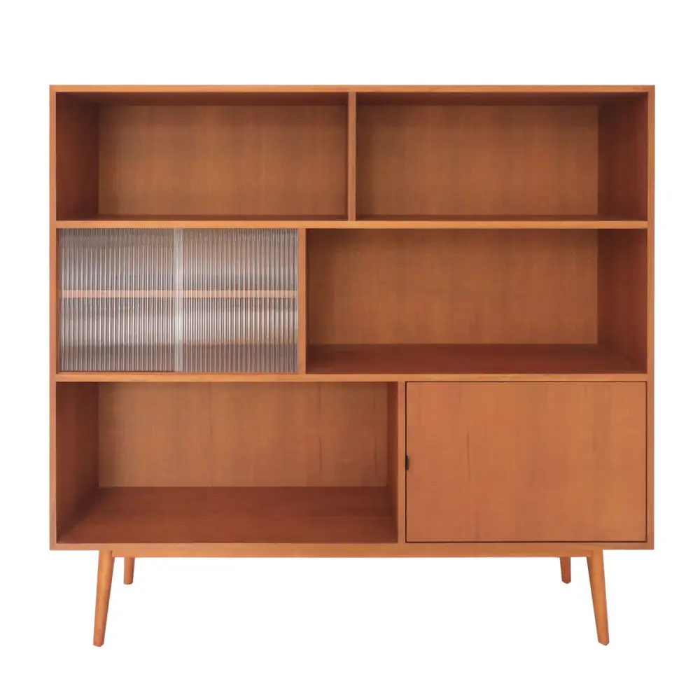 Vintage wall cabinet - Teak - Felix - 150×140cm