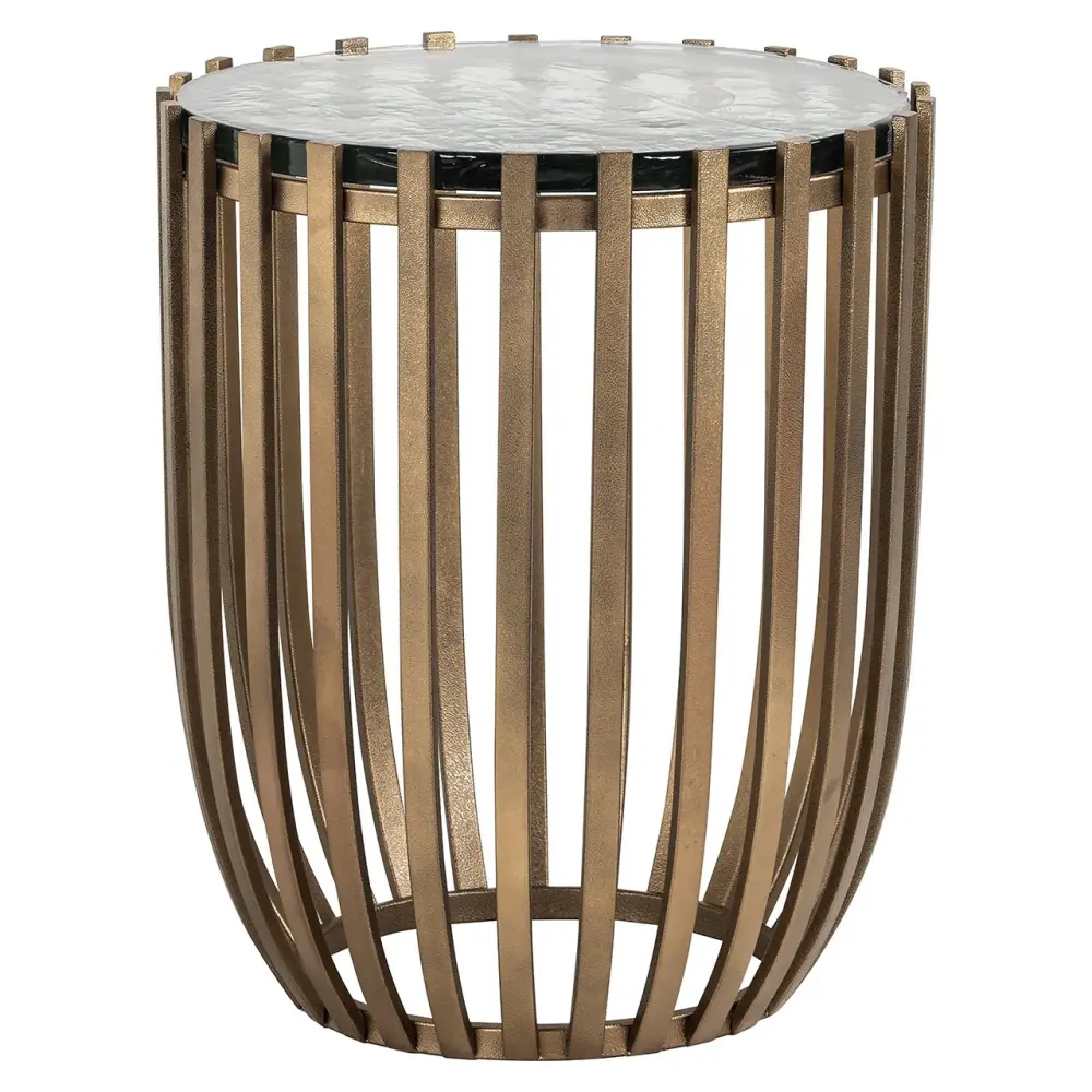 Volante Round Side Table - Amber