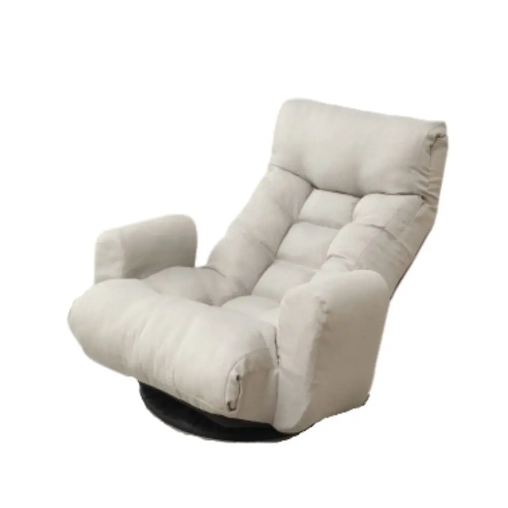 Modern Metal Frame Swivel Game Lounge Chair Adjustable Headrest And Waist Support, 360 Degree Rotatable Leisure Chair Livi...