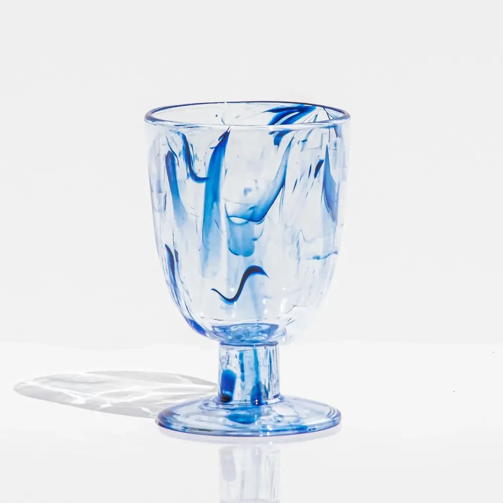 Aegean Swirl Plexiglass Goblet, 14oz