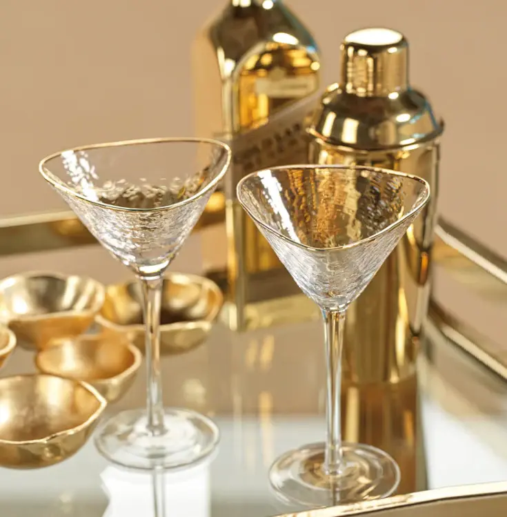 Aperitivo Triangular Martini Glass