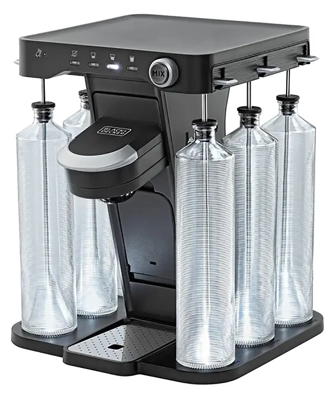 Black+Decker BEHB101 Cocktail Maker, 25 oz Capacity, Metal/Stainless Steel, Charcoal