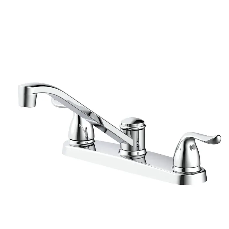 Boston Harbor TOBI22090002CP Kitchen Faucet, 1.8 gpm, 3 -Faucet Hole, Metal/Plastic, Chromium, Deck Mounting