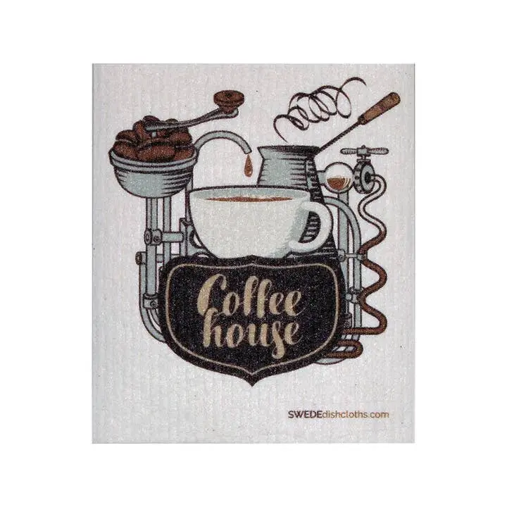 Coffee House Swedish Dishcloth