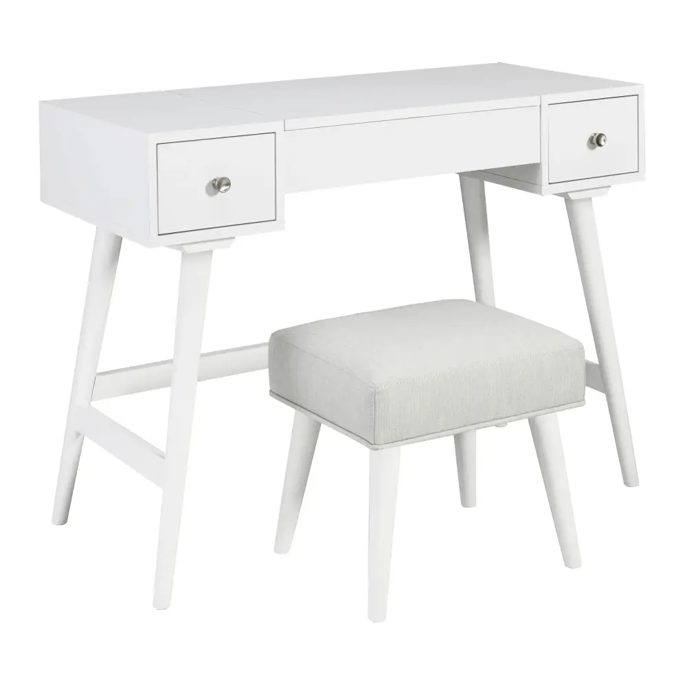 Diamond Modern Furniture Exclusive Design Thadamere 2-Drawer Vanity Place B060-122