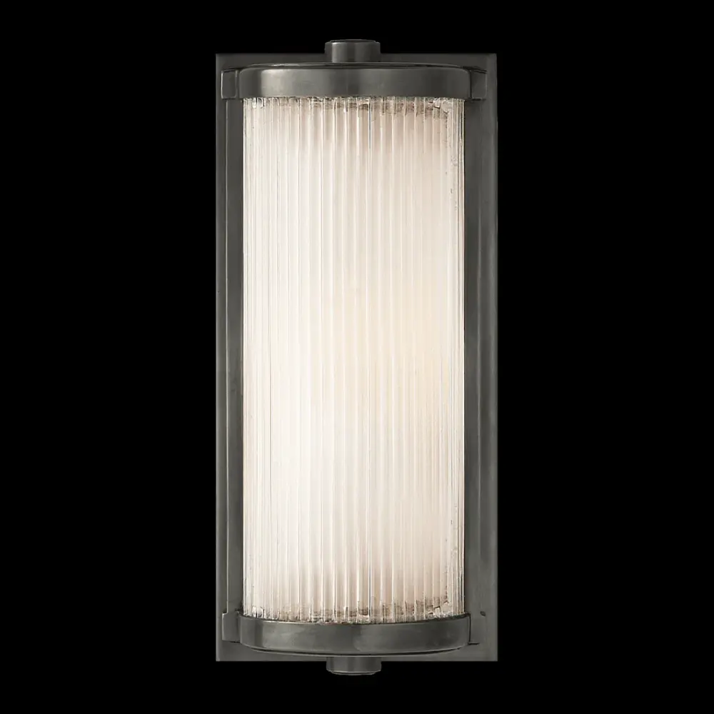 Dresser Short Glass Rod Light - Bronze Soft finish Glass Liner