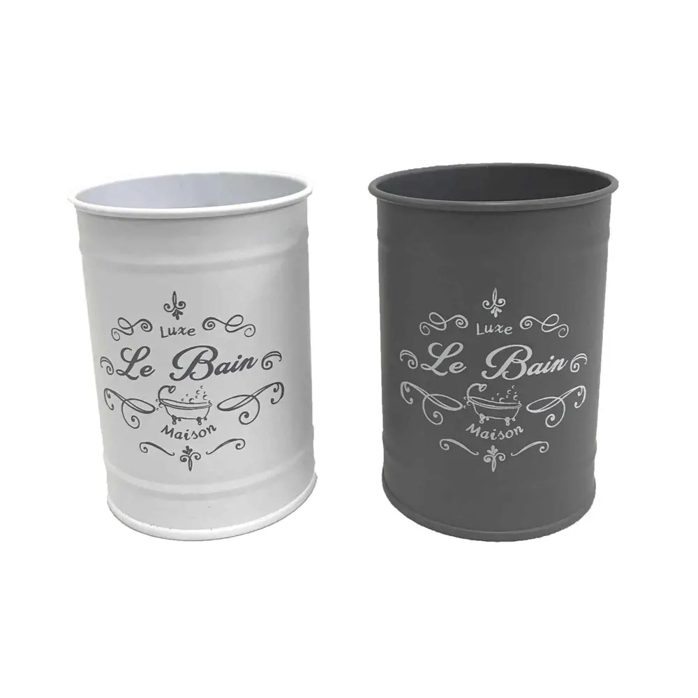 Functional Drinking Glass ''Le Bain” Lettering, 2 Color Choices