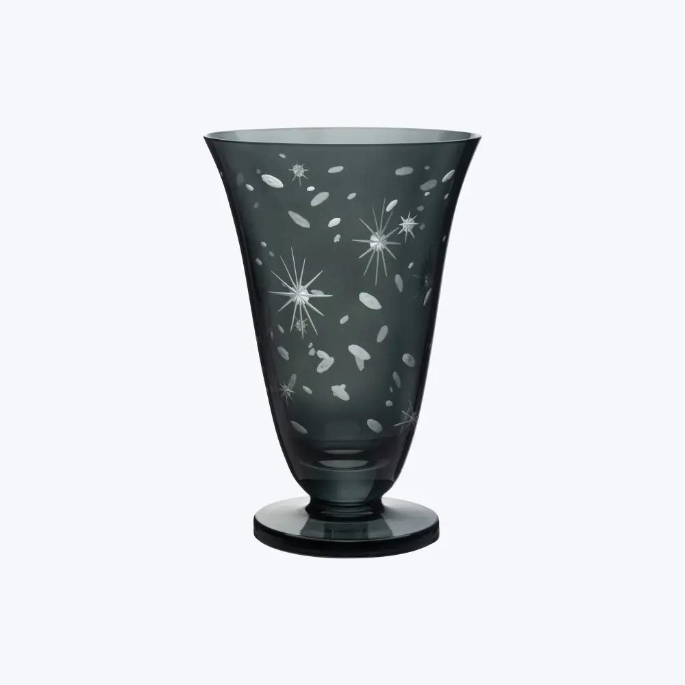 Grey Stars Stemless Flute