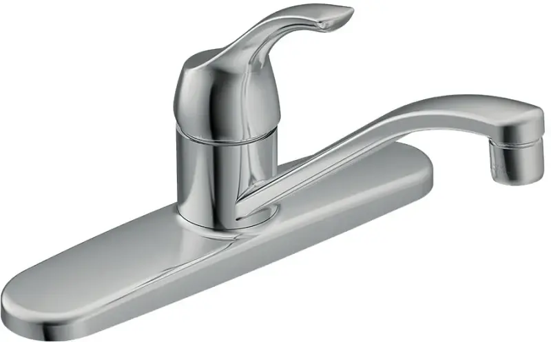 Moen Adler Series CA87526 (87585) Kitchen Faucet, 1.5 gpm, Stainless Steel, Shiny metal Plated, Deck Mounting, Lever Handle
