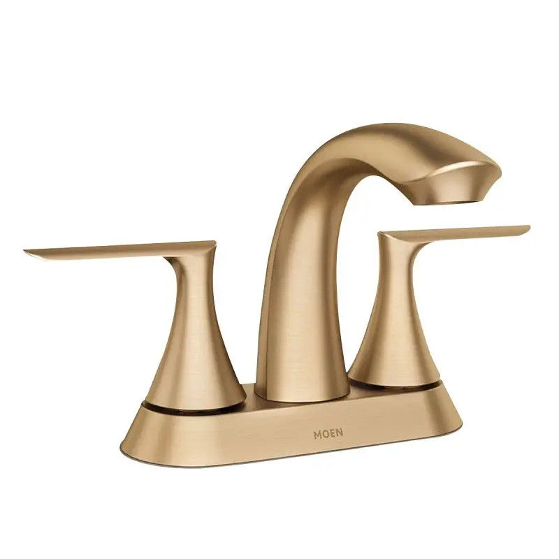 Moen Findlay Series 84515BZG Bathroom Faucet, 1.2 gpm, 2-Handle, 3-Faucet Hole, Metal/Plastic/Stainless Alloy