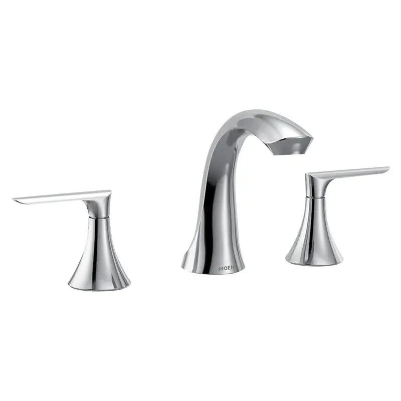 Moen Findlay Series 84517 Bathroom Faucet, 1.2 gpm, 2-Handle, 3-Faucet Hole, Metal/Stainless Chromed, Chrome