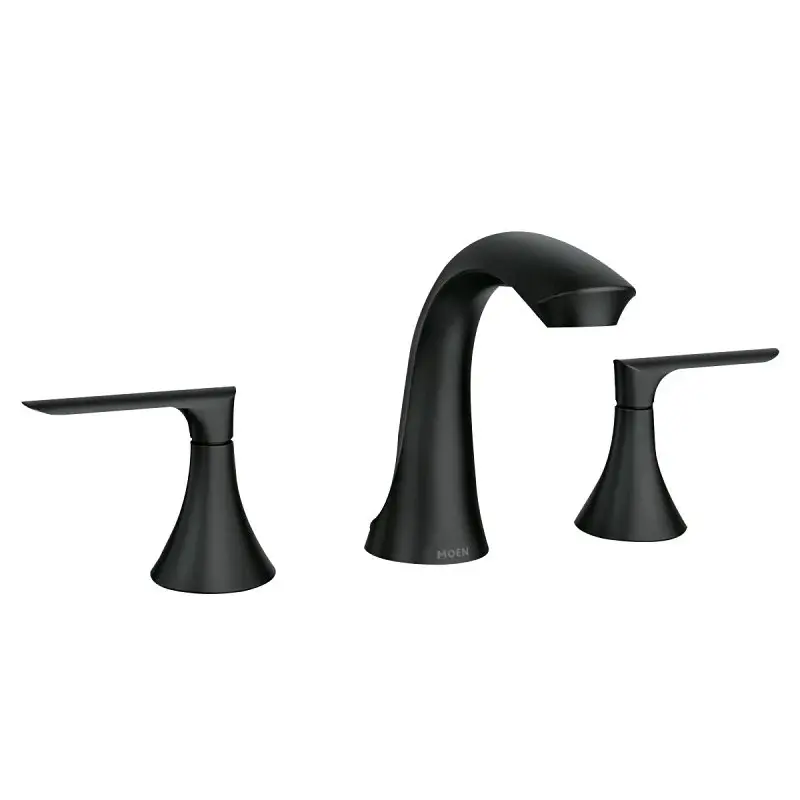 Moen Findlay Series 84517BL Bathroom Faucet, 1.2 gpm, 2-Handle, 3-Faucet Hole, Metal/Stainless Steel, Dull